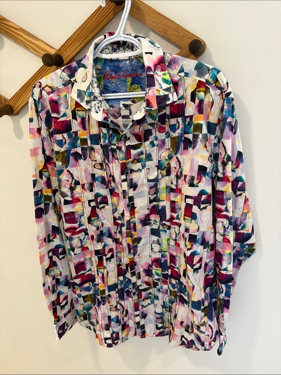 Robert Graham Other - Robert Graham Magical Island button down shirtvibrant, multi-color watercolor